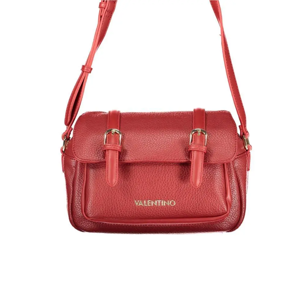 Mario Valentino Rosso Polyurethane Women`s Bag - VA-42103