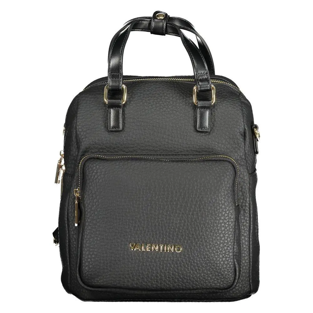 Mario Valentino Black Polyurethane Women`s Backpack