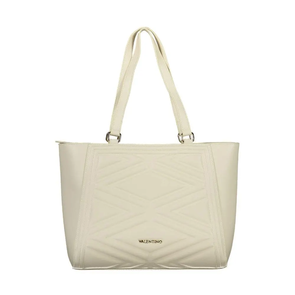 Mario Valentino Beige Polyurethane Womens Bag - VA-21569