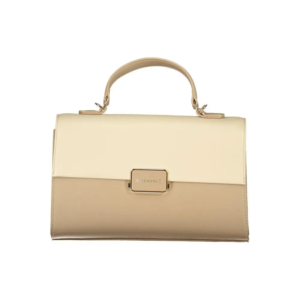 Mario Valentino Beige Polyurethane Women`s Bag - VA-34694
