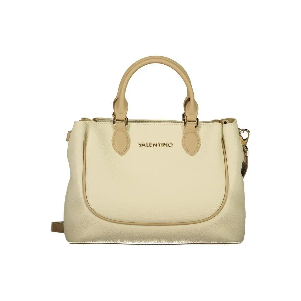 Mario Valentino Beige Polyurethane Women`s Bag - VA-44662