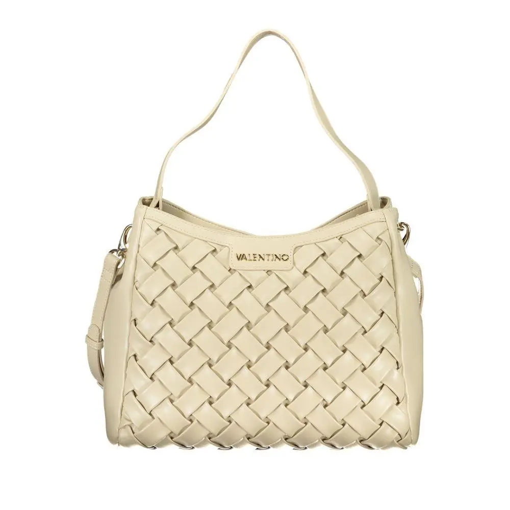 Mario Valentino Beige Polyurethane Women`s Bag - VA-44612