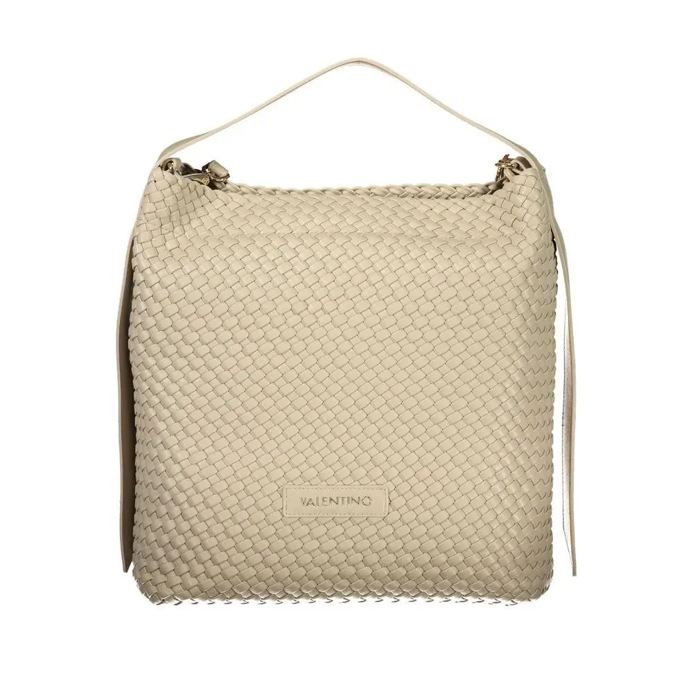 Mario Valentino Beige Polyurethane Women`s Bag - VA-42466