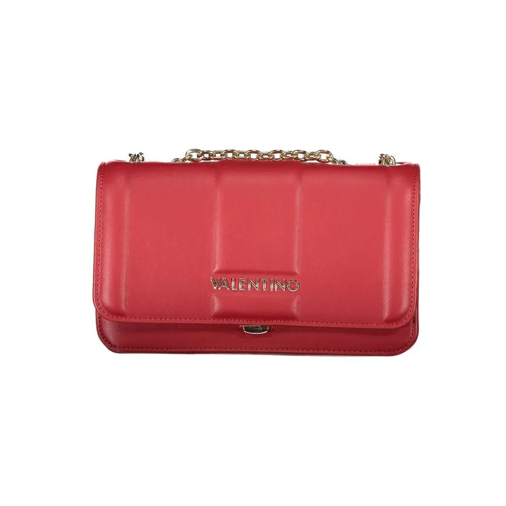 Mario Valentino Rosso Polyurethane Women`s Bag - VA-34717