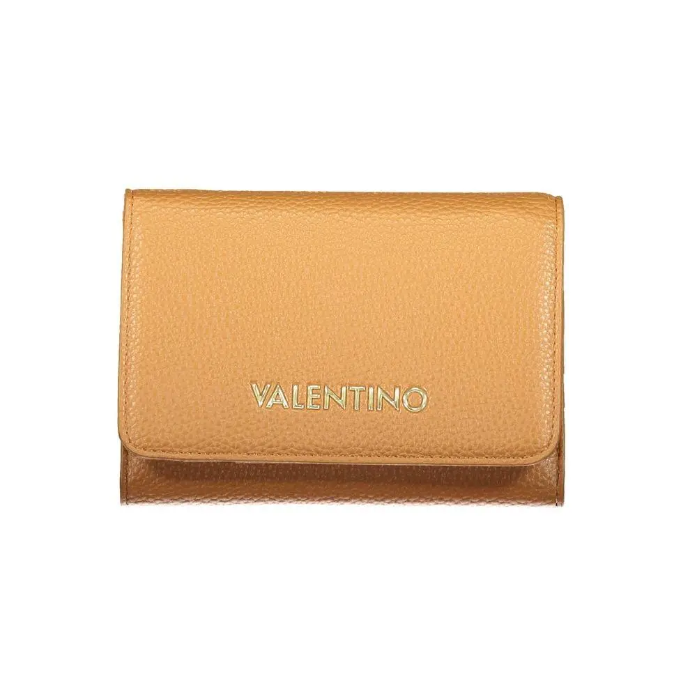 Mario Valentino Brown Polyurethane Women`s Wallet - VA-45114