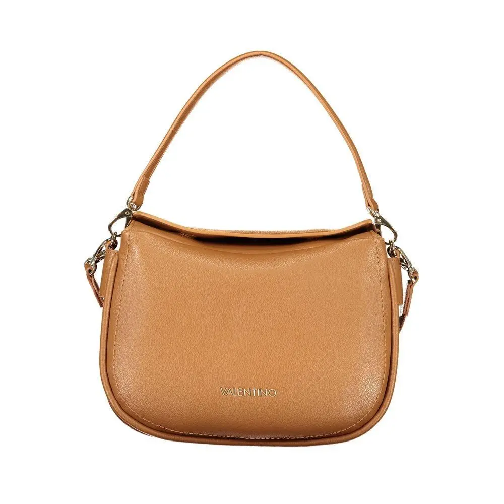 Valentino Brown Polyurethane Women`s Bag with Removable Shoulder Strap