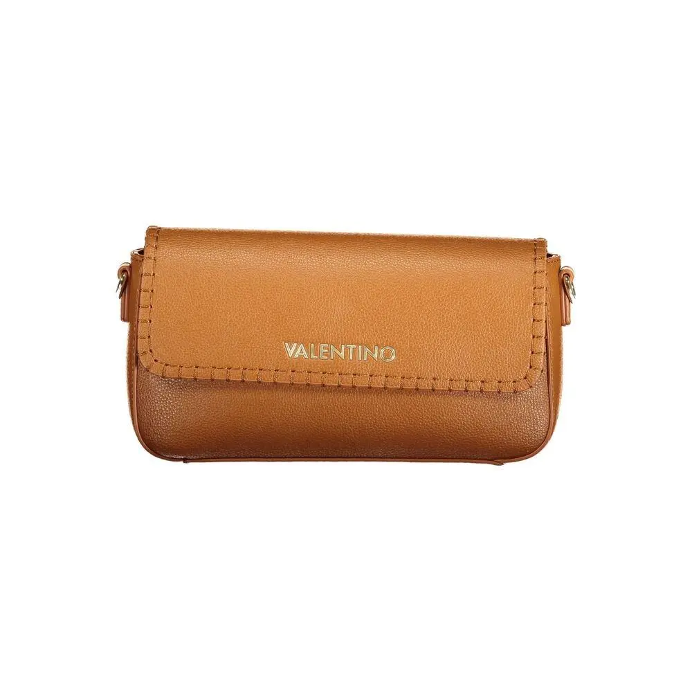 Mario Valentino Brown Polyurethane Women`s Bag - VA-44539