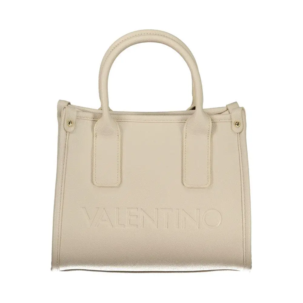 Mario Valentino Beige Polyurethane Women`s Bag - VA-41156