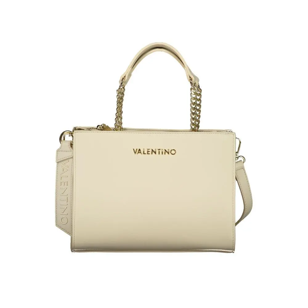 Mario Valentino Beige Polyurethane Women`s Bag - VA-44524