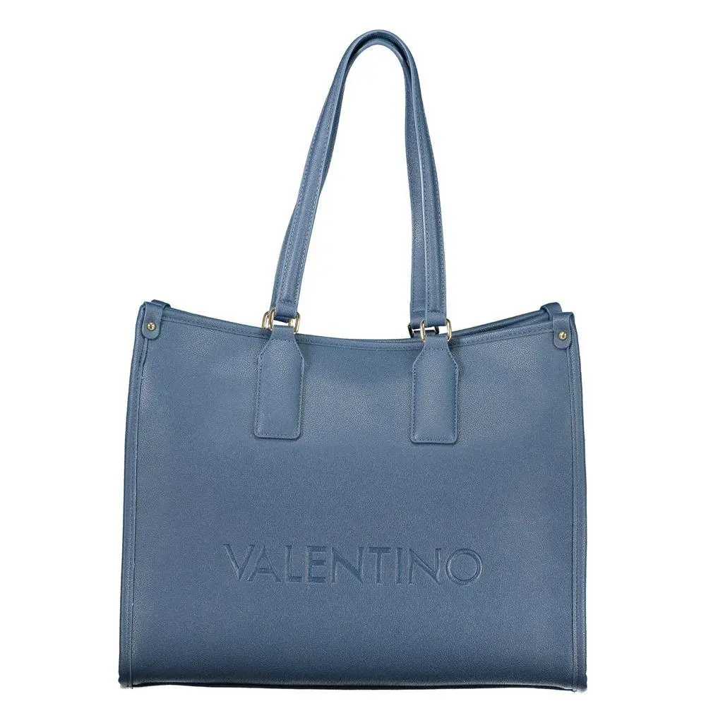 Mario Valentino Blue Polyurethane Women`s Bag - VA-41122