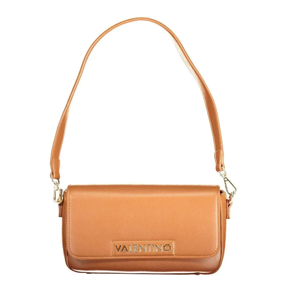 Mario Valentino Brown Polyurethane Women`s Bag - VA-45052