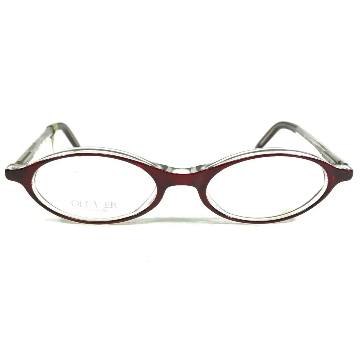 Oliver by Valentino OL157 M1G Kids Eyeglasses Frames Red Clear Oval 45-17-135
