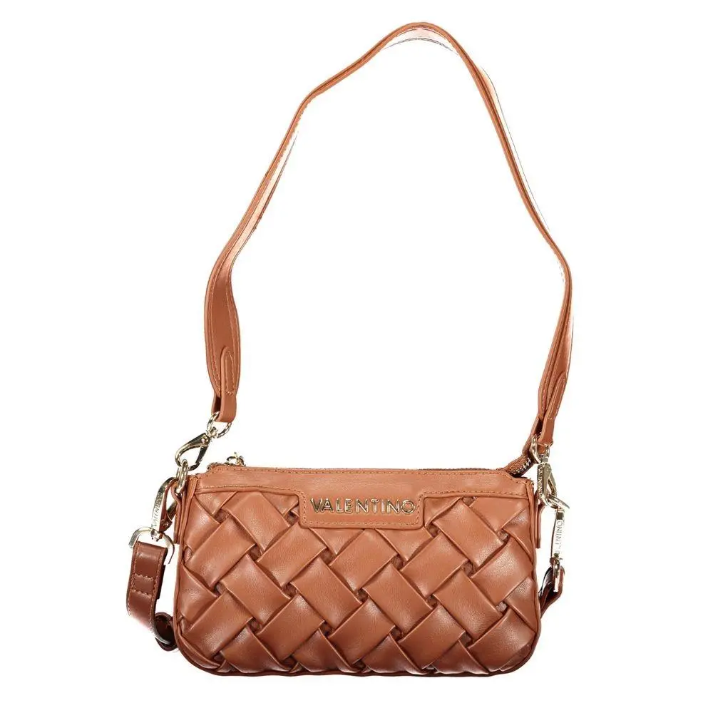 Mario Valentino Brown Polyurethane Women`s Bag - VA-44508