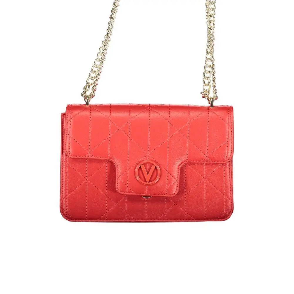 Mario Valentino Rosso Polyurethane Women`s Bag - VA-44446