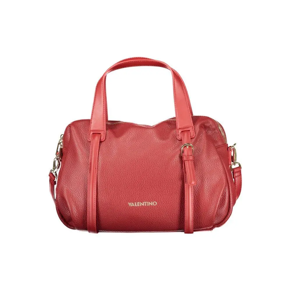 Mario Valentino Rosso Polyurethane Women`s Bag - VA-41969