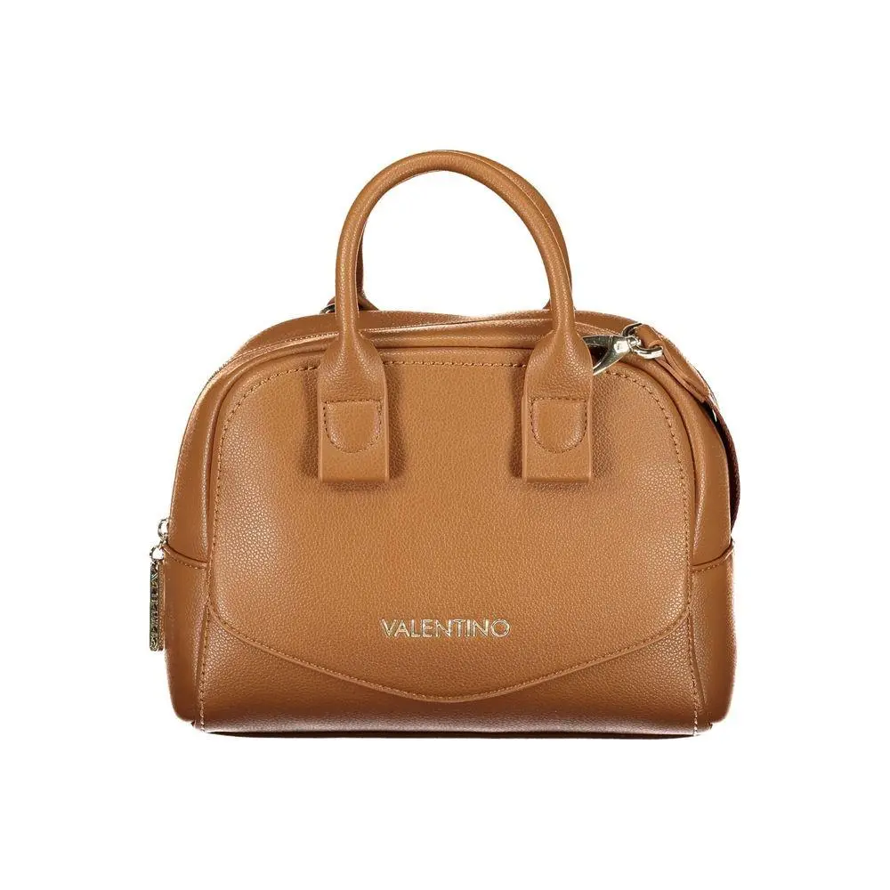 Mario Valentino Brown Polyurethane Women`s Bag - VA-44642