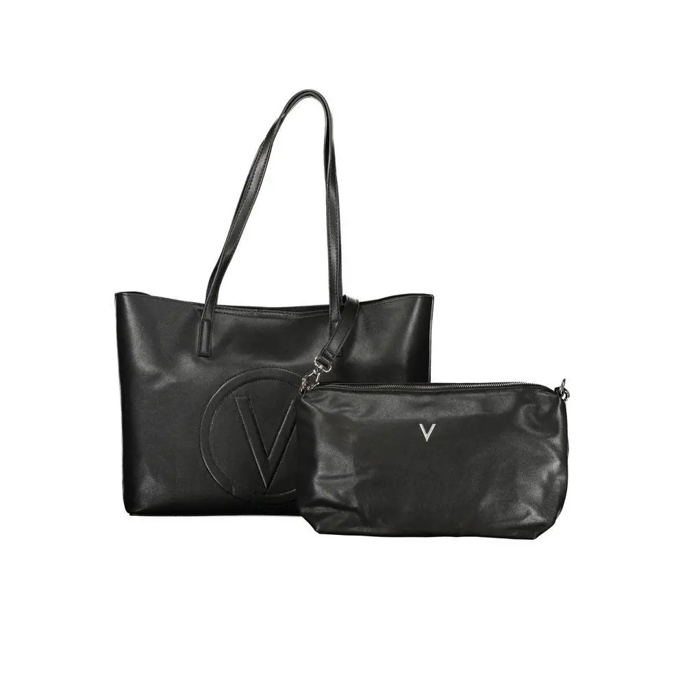 Mario Valentino Nero Polyurethane Women`s Handbag