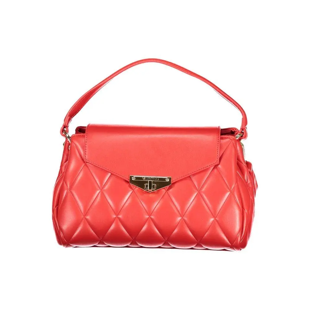 Valentino Rosso Polyurethane Women`s Bag with Adjustable Shoulder Strap - VA-41087