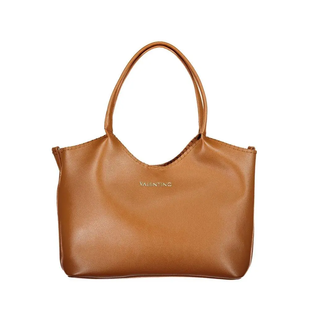 Mario Valentino Brown Polyurethane Women`s Bag - VA-44469