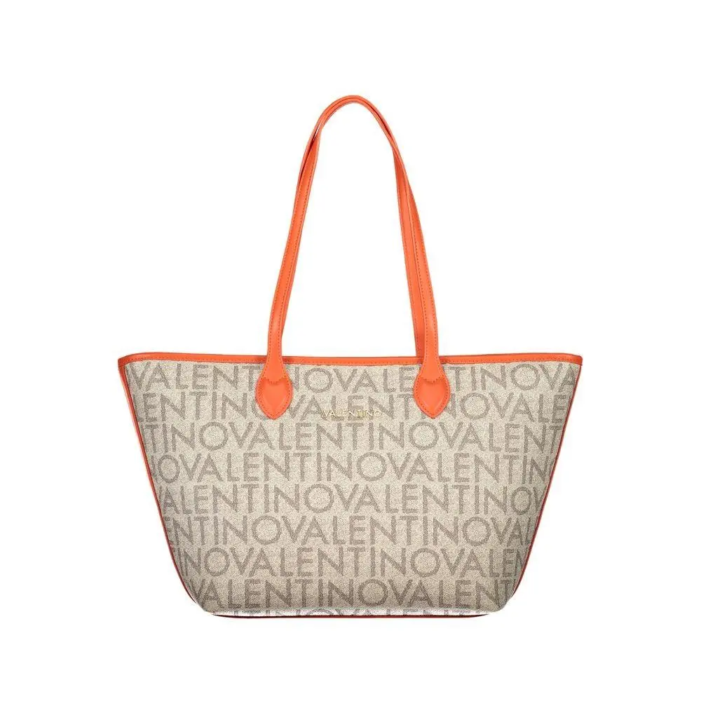 Mario Valentino Beige Polyurethane Women`s Bag - VA-44555
