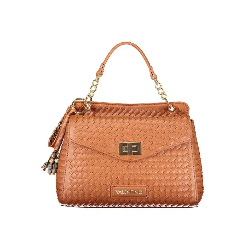 Mario Valentino Brown Polyurethane Women Bag - VA-45907