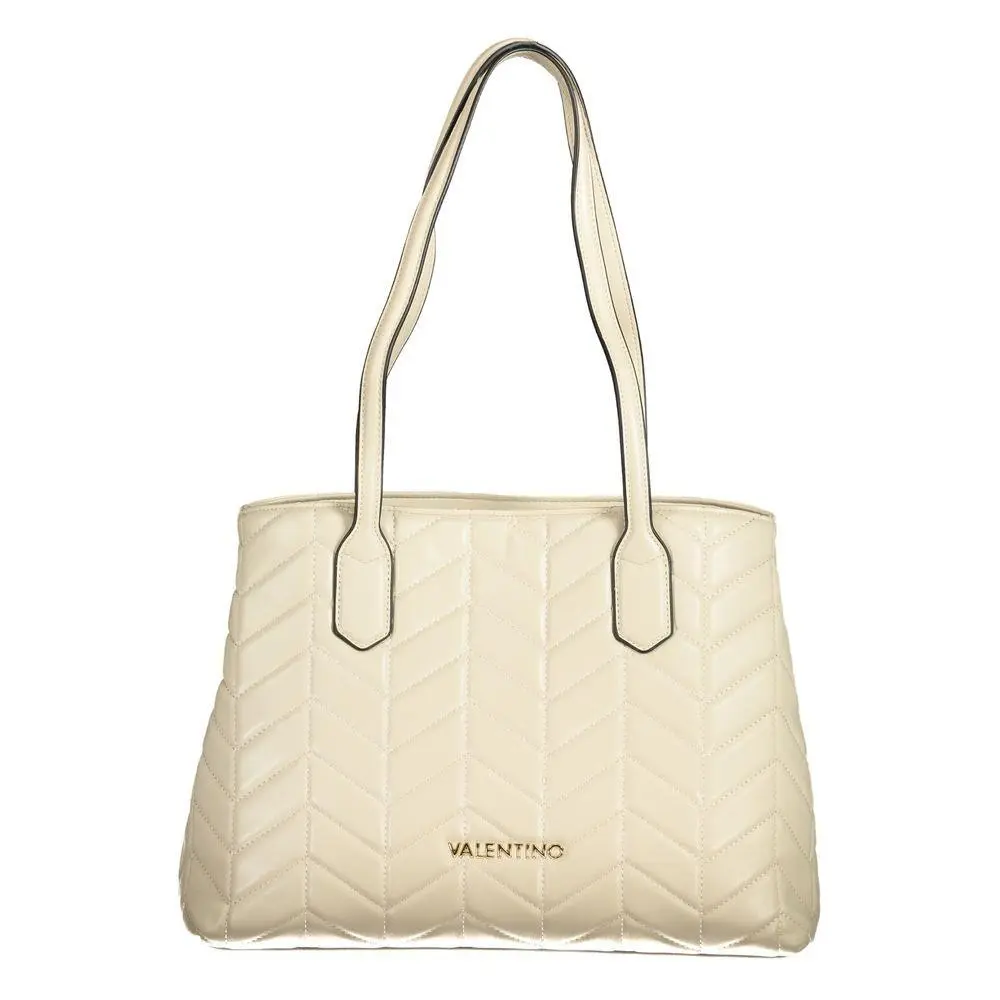 Mario Valentino Beige Polyurethane Women`s Bag - VA-36160