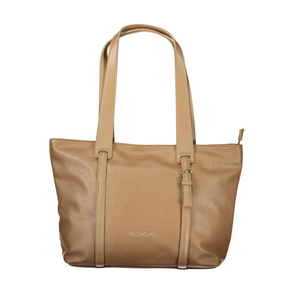 Mario Valentino Brown Polyurethane Womens Bag - VA-42055