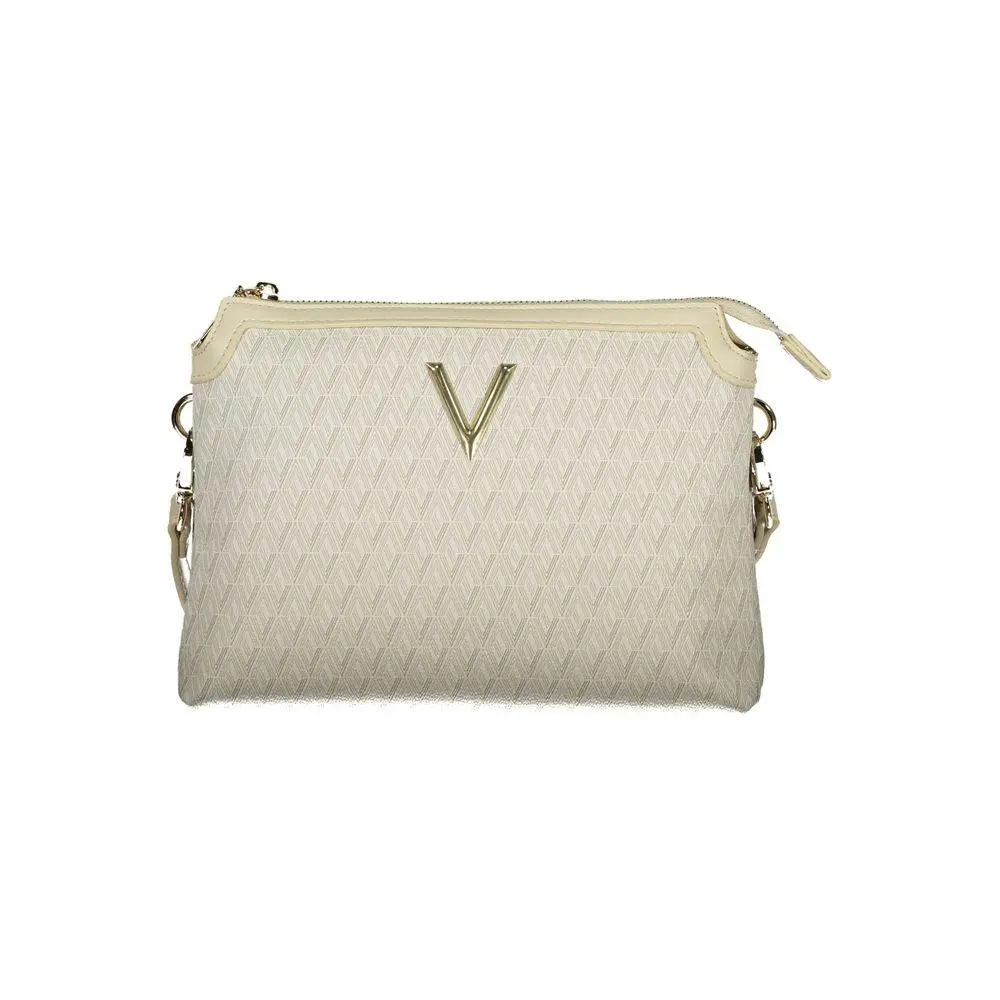 Valentino Beige Polyurethane Women`s Bag with Adjustable Shoulder Strap - VA-44480