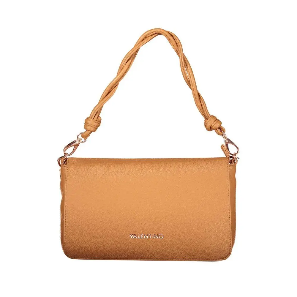 Mario Valentino Brown Polyurethane Women`s Bag - VA-42565