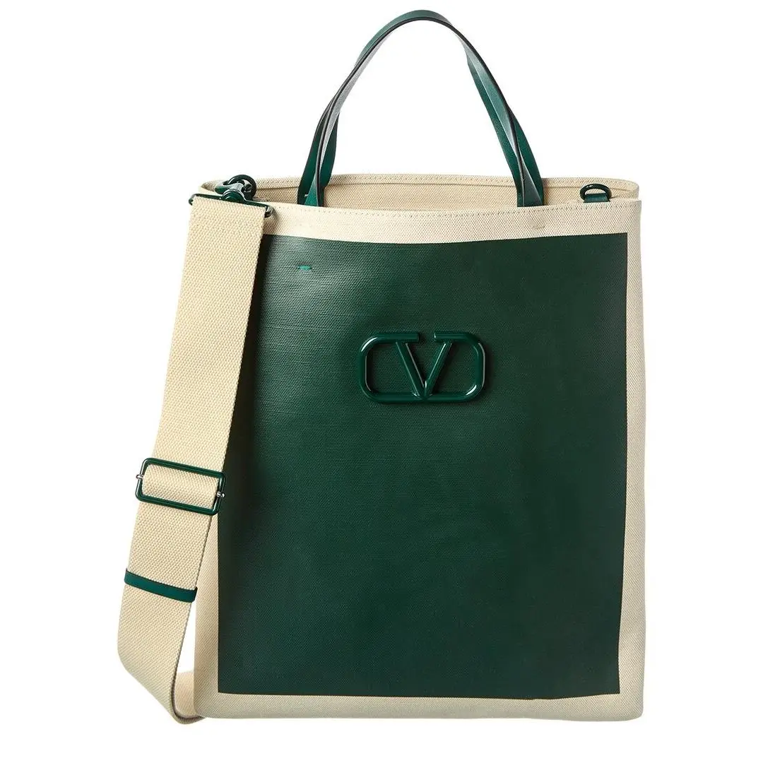Valentino Canvas Tote Men`s Brown Uni