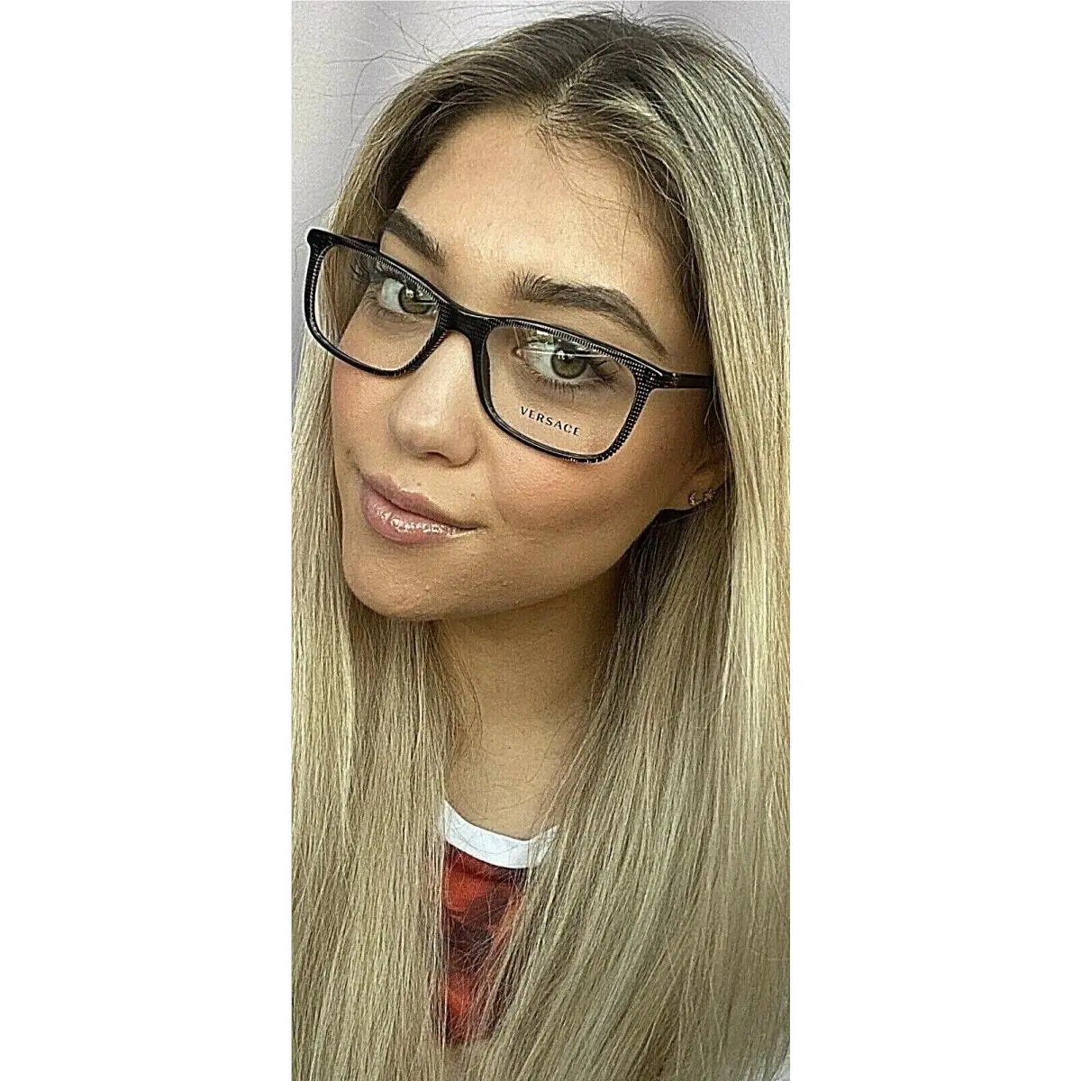 Versace Men’s Women’s Eyeglasses Frame Italy 55mm Black