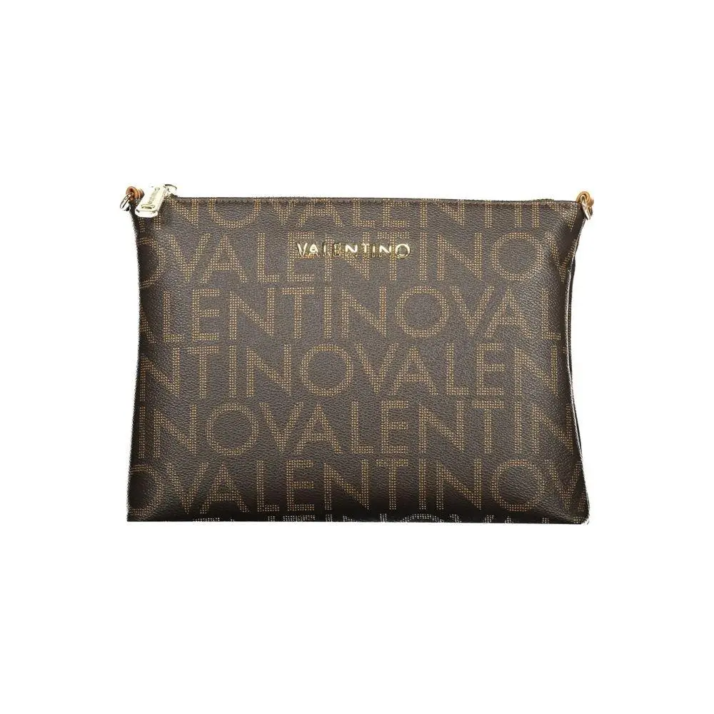 Mario Valentino Brown Polyurethane Women`s Bag - VA-44525