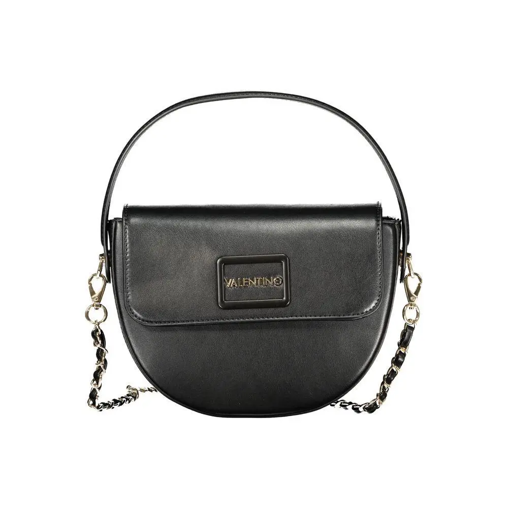 Mario Valentino Black Polyurethane Women`s Bag - VA-41992