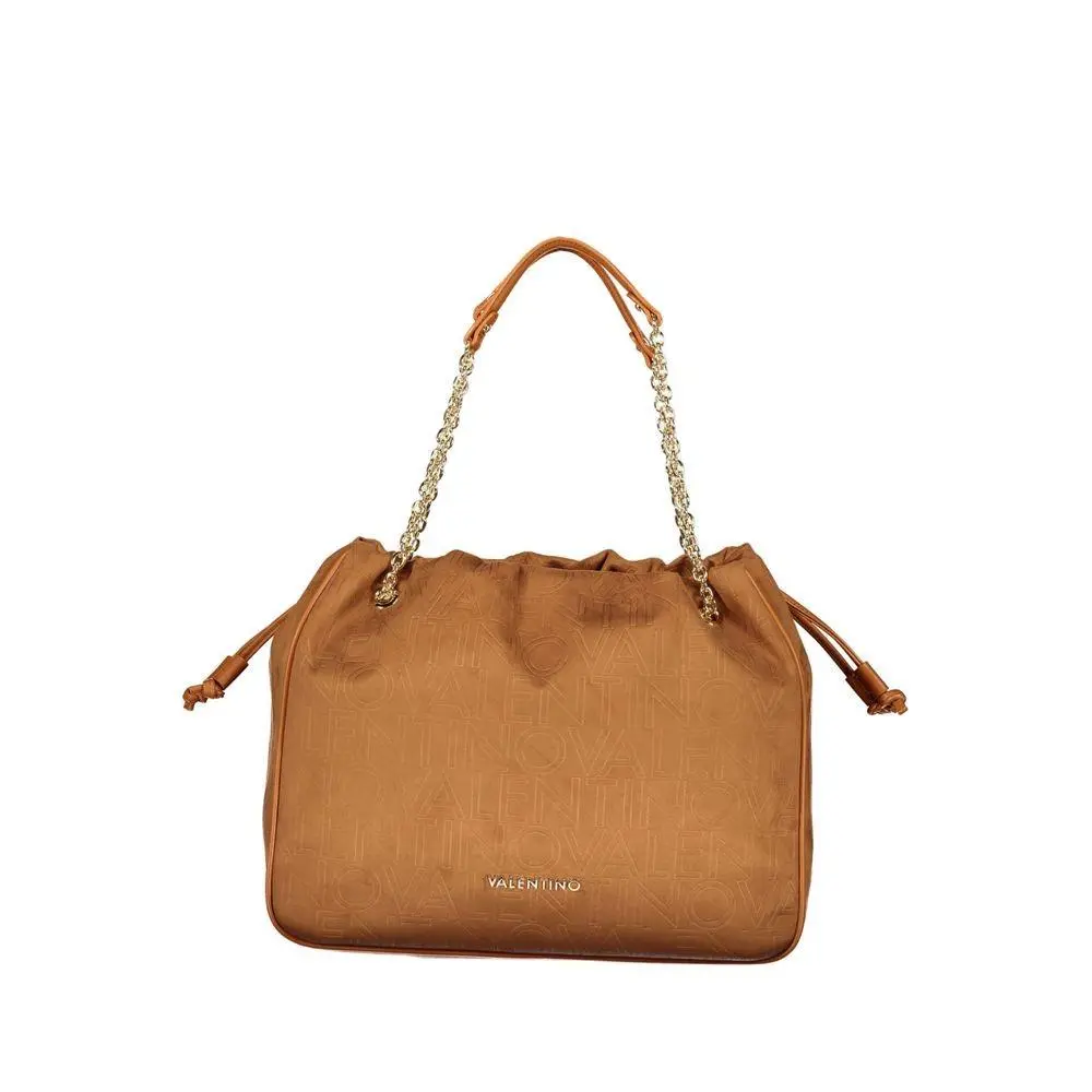 Mario Valentino Brown Polyurethane Women`s Bag - VA-44665