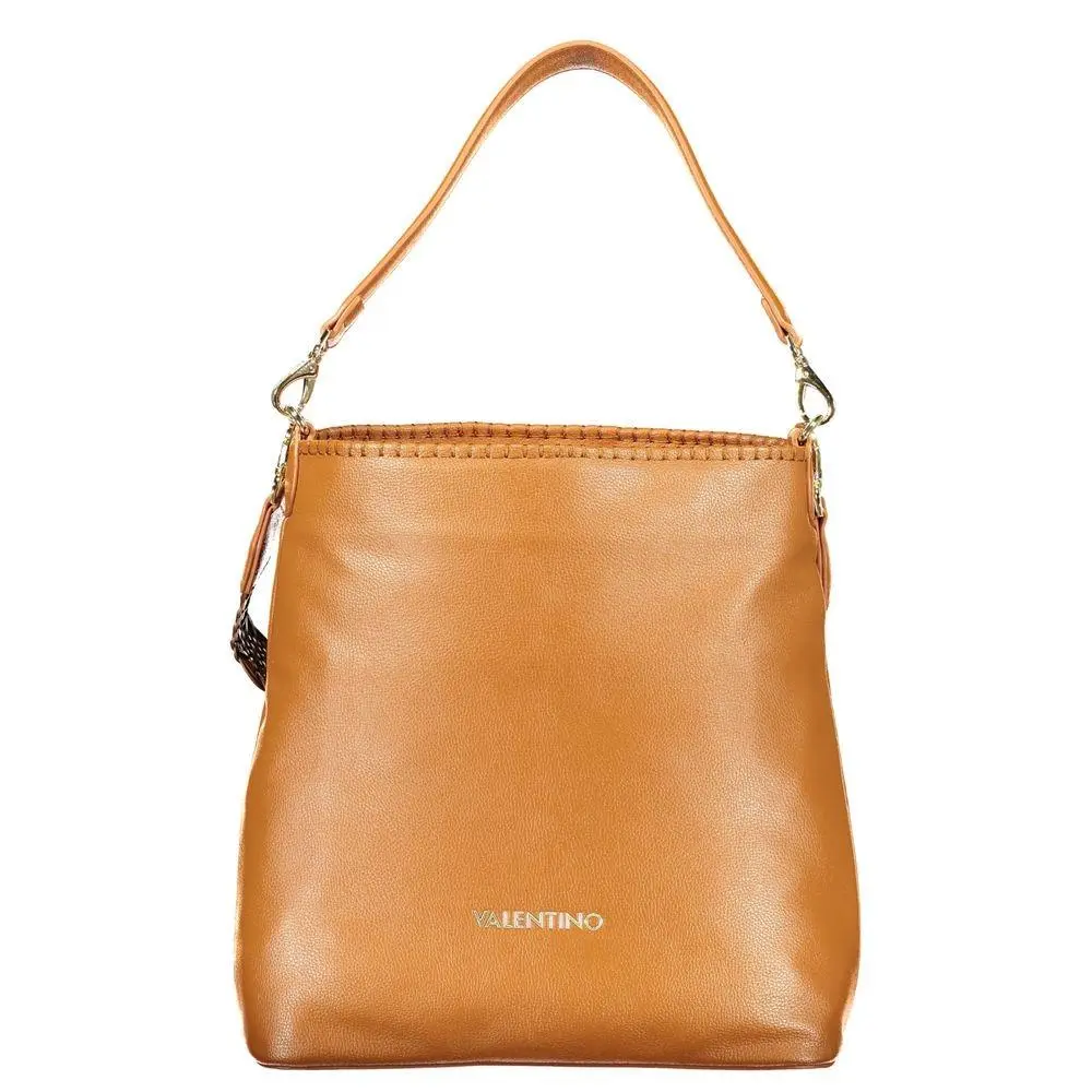Mario Valentino Brown Polyurethane Women`s Bag - VA-44661