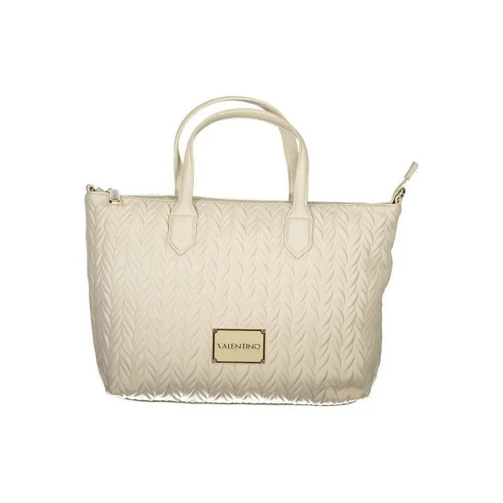 Mario Valentino White Polyurethane Women`s Bag - VA-21559