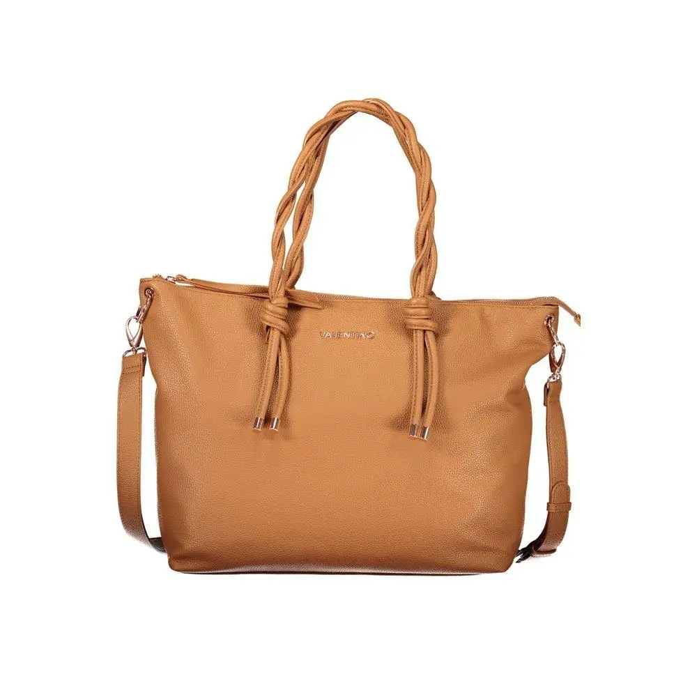 Mario Valentino Brown Polyurethane Women`s Bag - VA-42477
