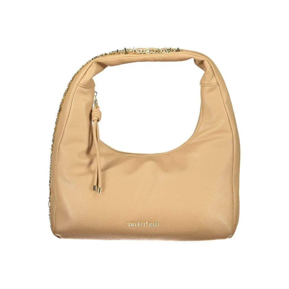 Mario Valentino Beige Polyurethane Women`s Bag - VA-44449