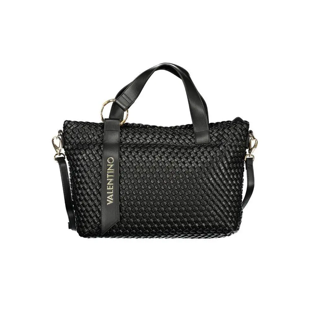 Mario Valentino Black Polyurethane Women`s Bag - VA-42478