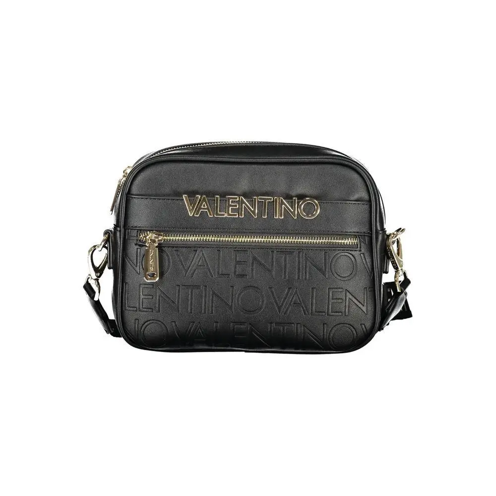 Mario Valentino Black Polyurethane Women`s Bag - VA-44466