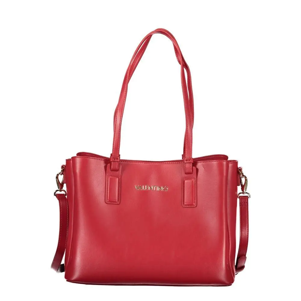 Mario Valentino Rosso Polyurethane Women`s Bag - VA-44667
