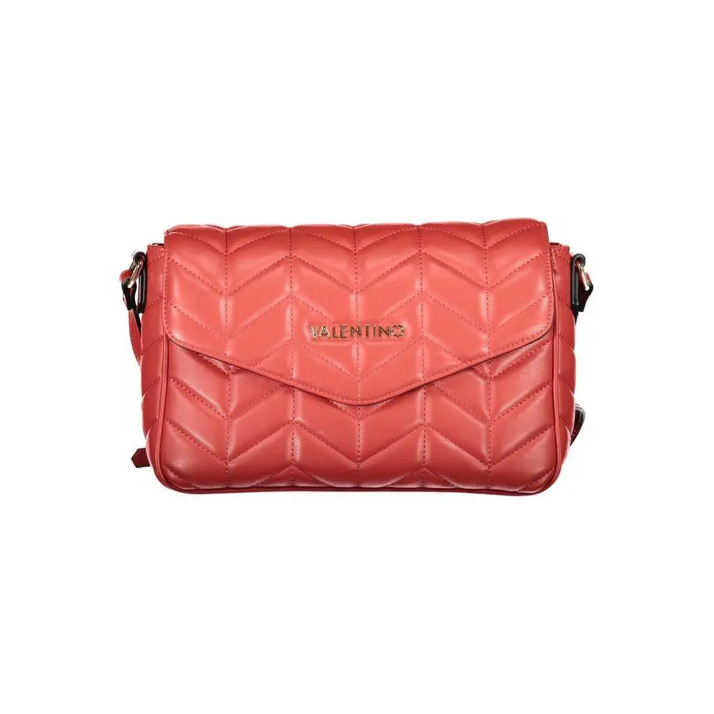 Mario Valentino Rosso Polyurethane Women`s Bag - VA-36111