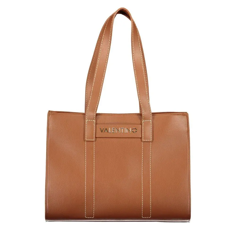 Mario Valentino Brown Polyurethane Women`s Bag - VA-44500