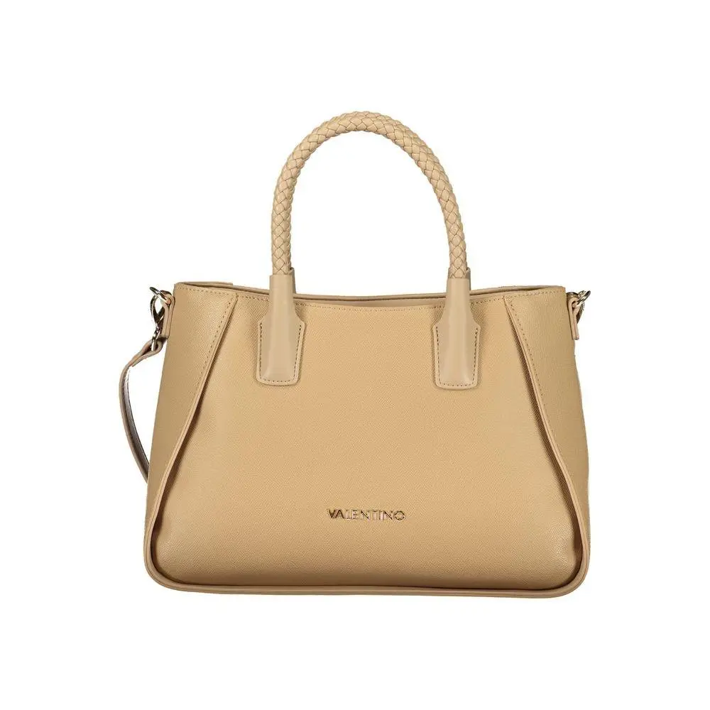 Mario Valentino Beige Polyurethane Women`s Bag - VA-44640