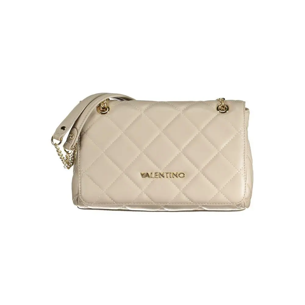 Mario Valentino Beige Polyurethane Women`s Bag - VA-29982