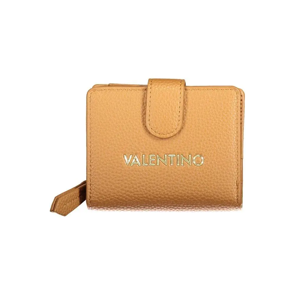 Mario Valentino Brown Polyurethane Women`s Wallet - VA-45108