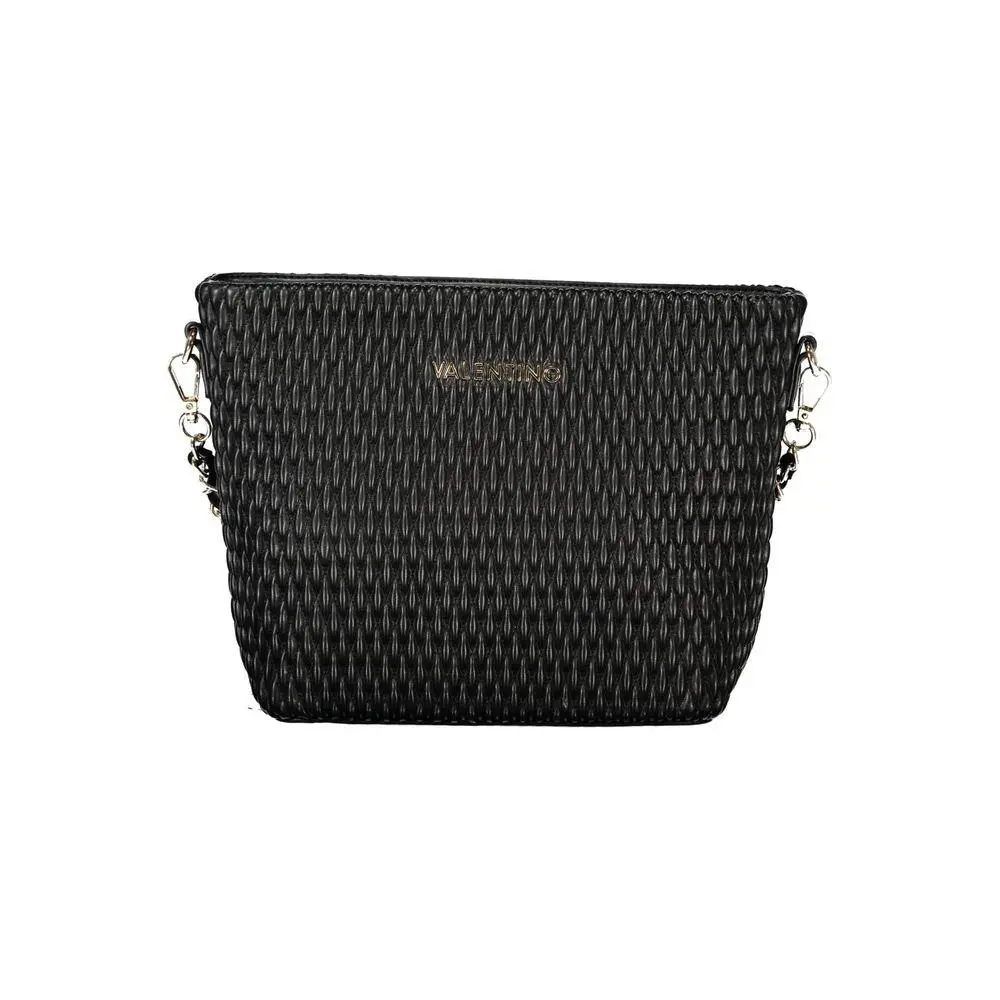 Valentino Nero Poliuretano Women`s Bag with Removable Shoulder Handle