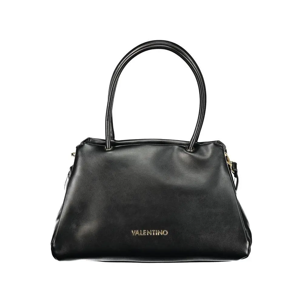 Mario Valentino Black Polyurethane Women`s Bag - VA-41964