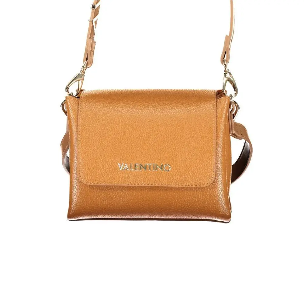 Mario Valentino Brown Polyurethane Women`s Bag - VA-44650