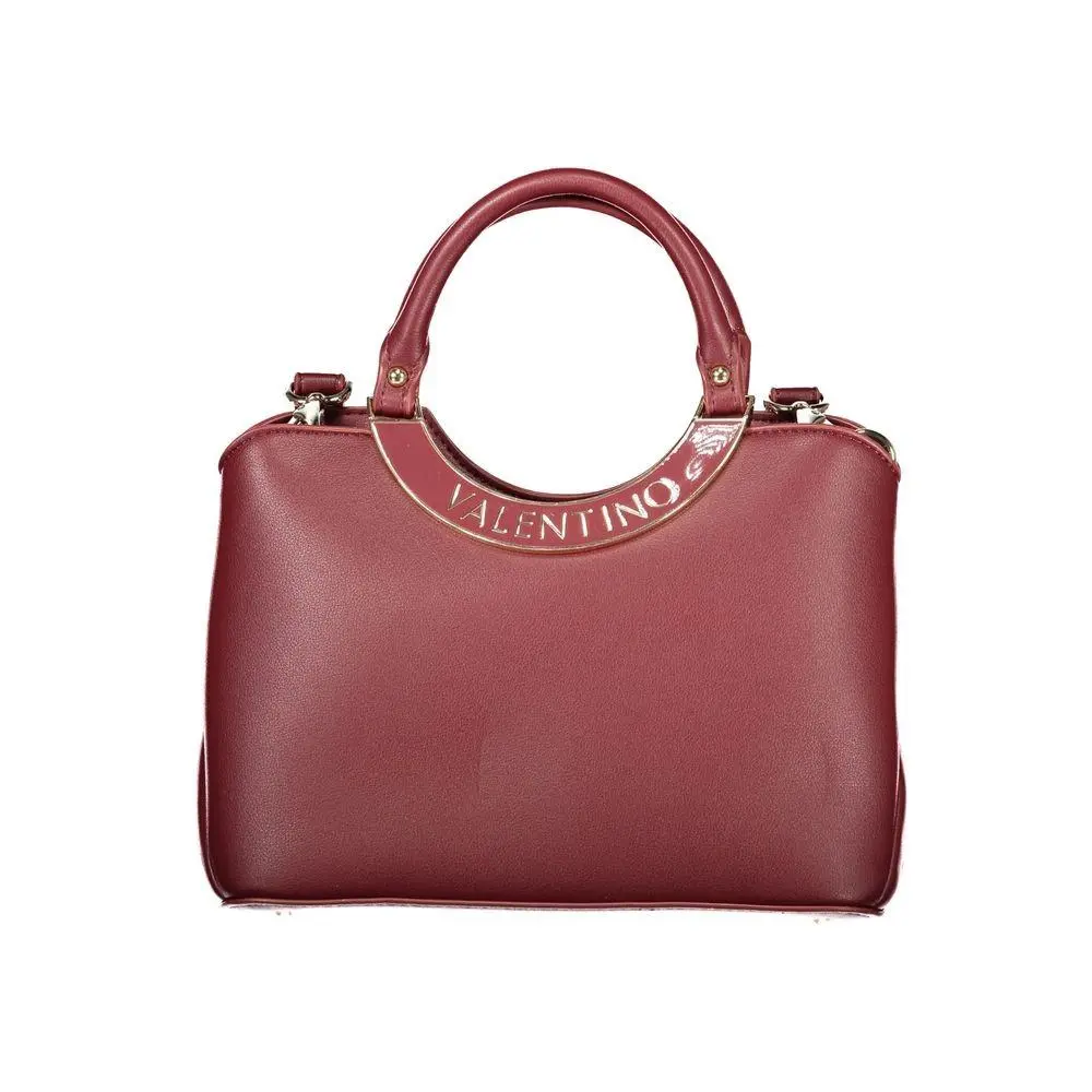 Mario Valentino Rosso Polyurethane Women`s Bag - VA-41975